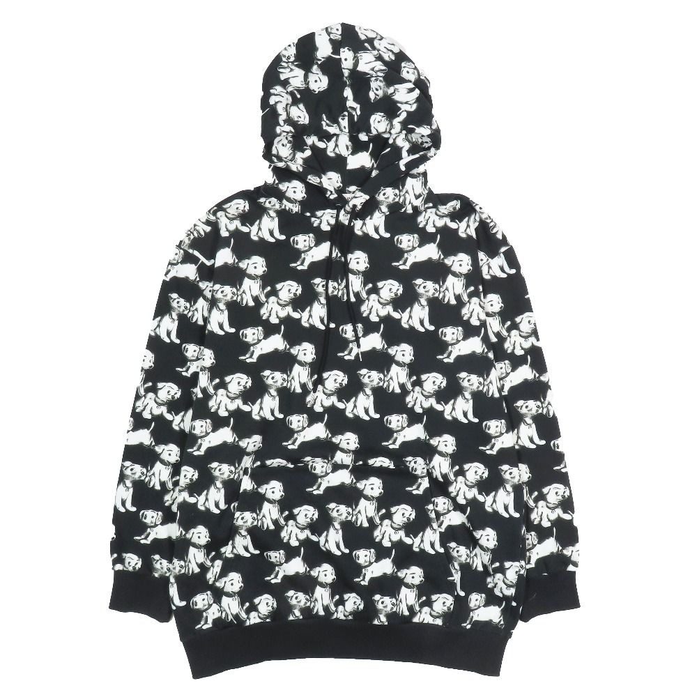 Celine Eddie Era Amy Dorian Artist Print Dog Pattern Hoodie Sweatshirt Black