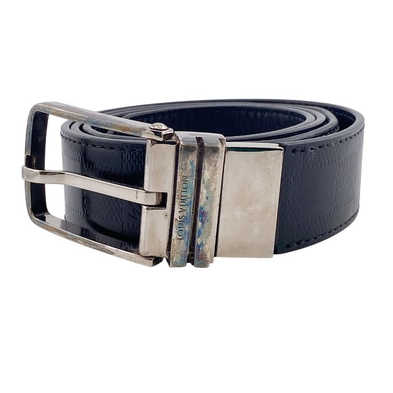 Louis Vuitton M9674 Damier Infini Belt Brand Jeans Dress Casual Business Black