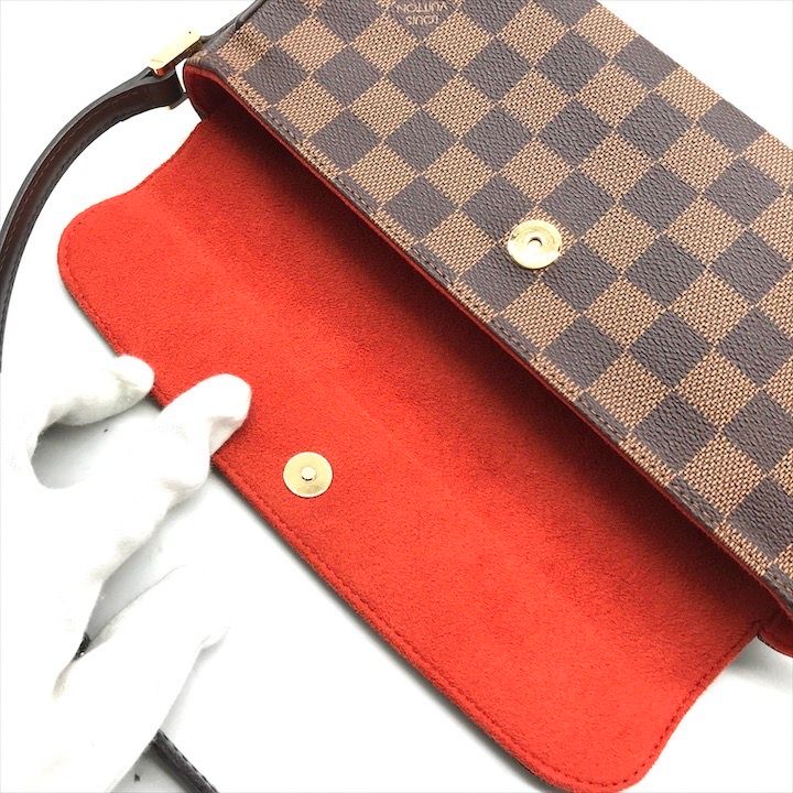 Louis Vuitton Damier Recreator Hand Shoulder Bag Brown