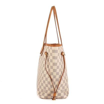 Louis Vuitton Neverfull White Damier Azure AB