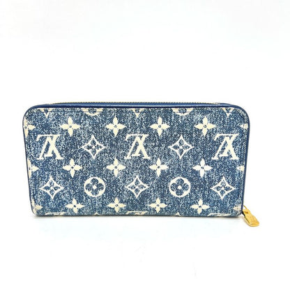 Louis Vuitton Long Wallet Monogram Jacquard Denim Zippy Wallet M81226 Denim Blue