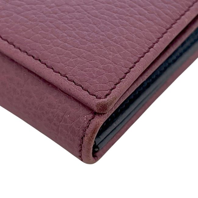 Gucci Bifold Long Wallet Purple Swing 354498 Wallet Leather