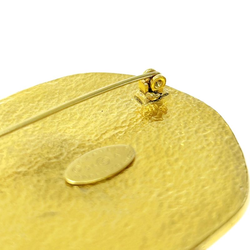 Chanel GP 94a Coco Mark Sun Brooch Gold with Box 418489 Brooch