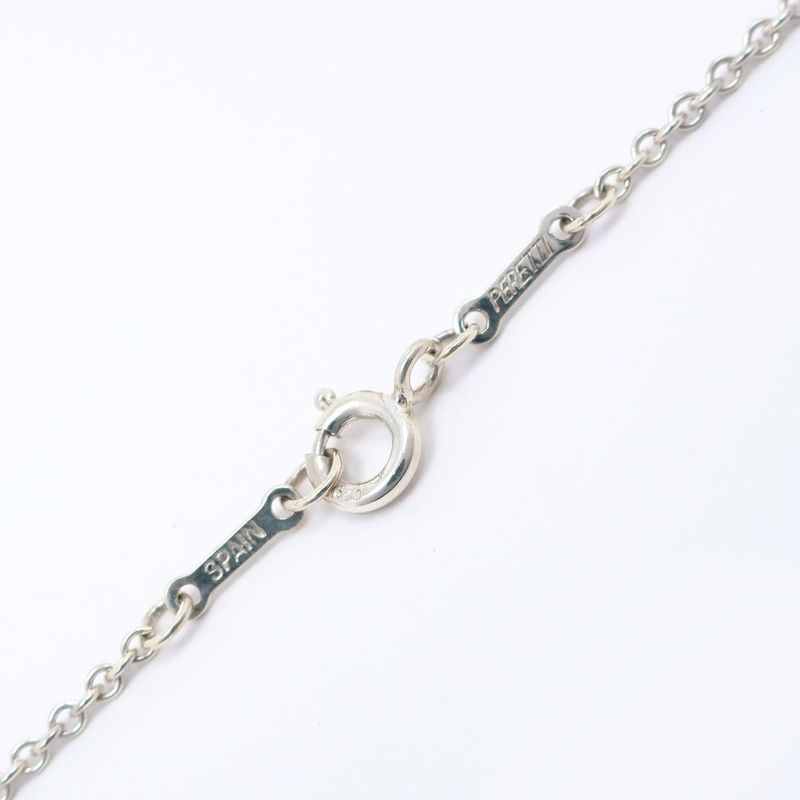 Tiffany & Co Open Heart Elsa Peretti 925 Silver Ladies 9.8g Necklace