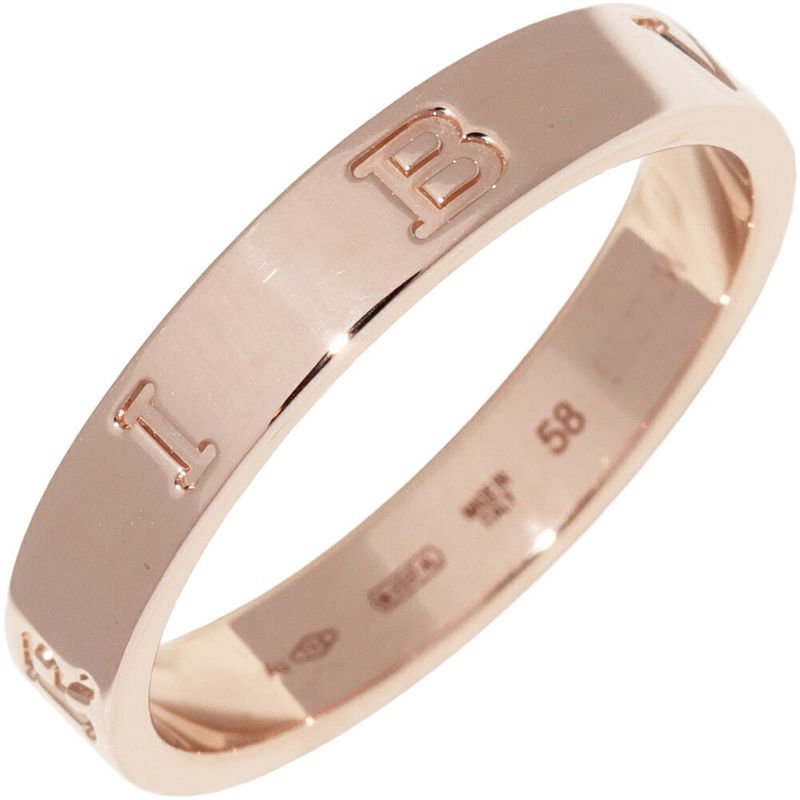 Bulgari Ring 18K Pink Gold Bzero1 Essential Band Ring An859948 360330