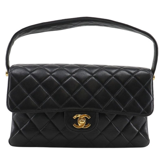 Chanel Double Face Matelasse Lambskin Black Ladies Handbag