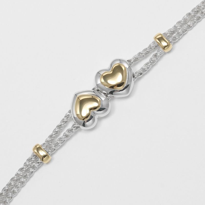 Tiffany & Co Double Heart Rope Vintage Wrist Circumference Approx 17.8cm