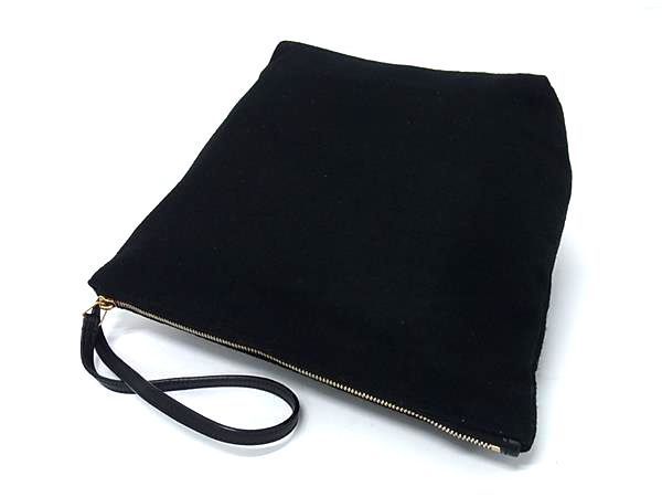 Yvessaint Laurent Yves Saint Laurent Rive Gauche Wool And Leather One Handle