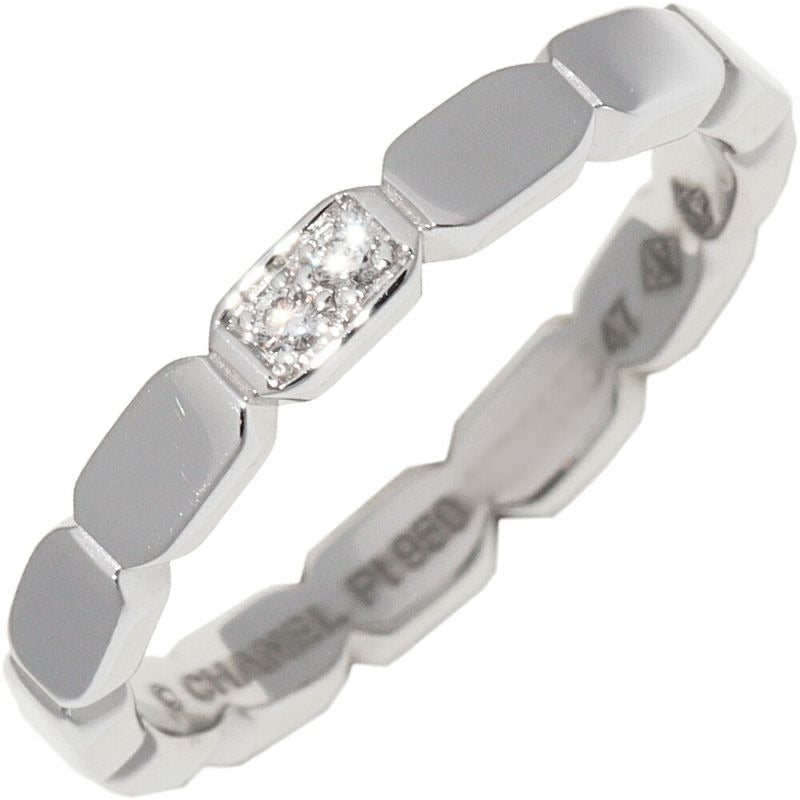 Chanel Pt950 Diamond 2 P Premiere Promes Wedding Ring Width 25 mm