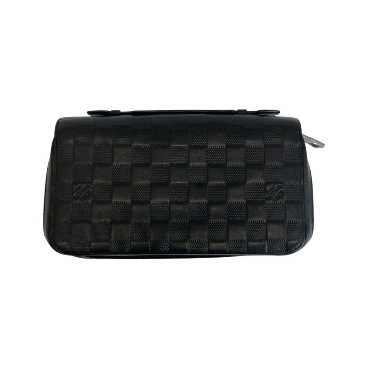 Louis Vuitton Damier Infini Zippy XL Onyx Black Leather Wallet Organizer