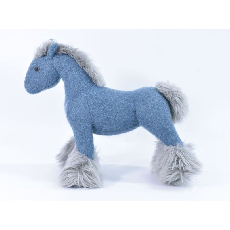 Hermes Elmy PPM Horse Plush Toy Cashmere Polyester Blue Baby Goods — view 2