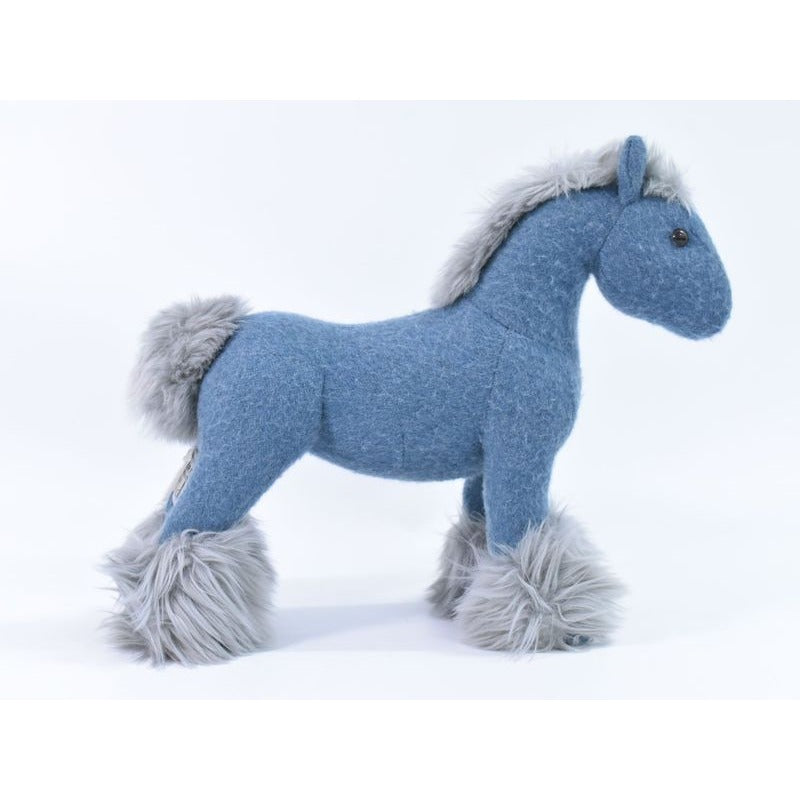 Hermes Elmy PPM Horse Plush Toy Cashmere Polyester Blue Baby Goods — view 4