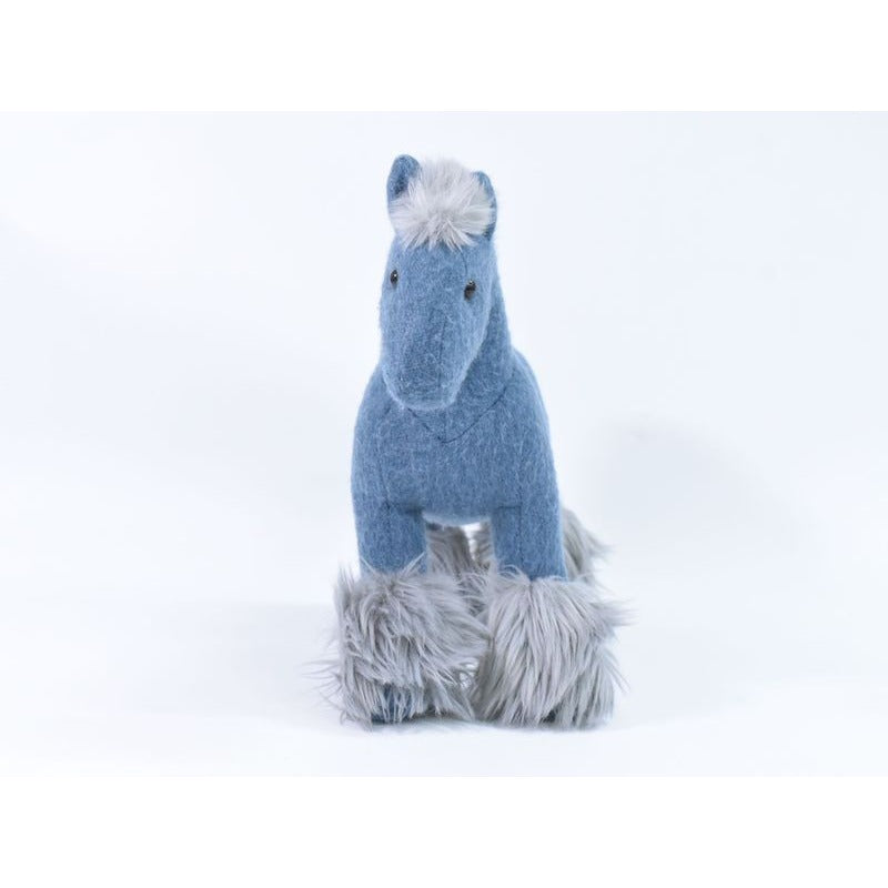 Hermes Elmy PPM Horse Plush Toy Cashmere Polyester Blue Baby Goods — view 5