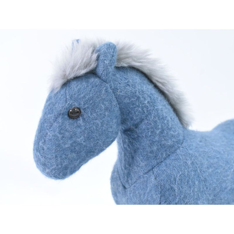 Hermes Elmy PPM Horse Plush Toy Cashmere Polyester Blue Baby Goods — view 7