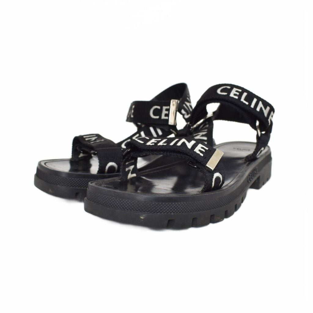 Celine Leo Strappy Sandal 43 Black
