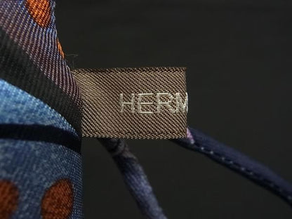 Hermes Petite Ash Dolphin 100% Silk Bag Charm Key Holder Accessories