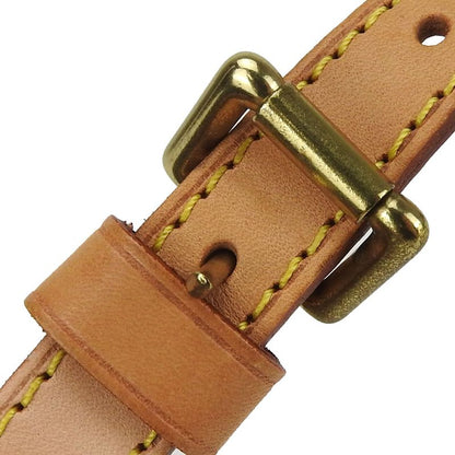 Louis Vuitton Shoulder Strap Nubuck Leather Beige Gold Hardware Adjustable