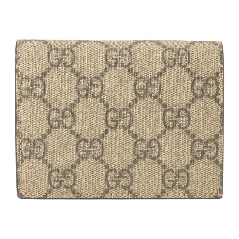 Gucci Bifold Wallet GG Supreme Beige Brown