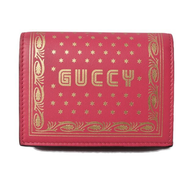 Gucci Mini Wallet Coin Case Gucci Guccy Folded Wallet SEGA Collaboration Pink