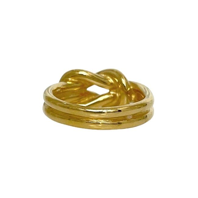 Hermes Scarf Ring Gold Vintage GP Used Hermes