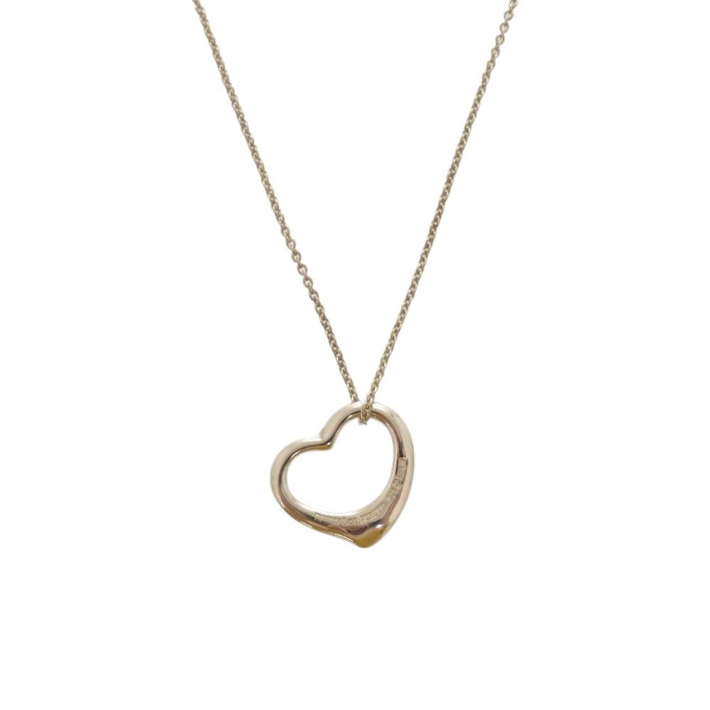 Tiffany & Co. Open Heart Elsa Peretti Silver Necklace