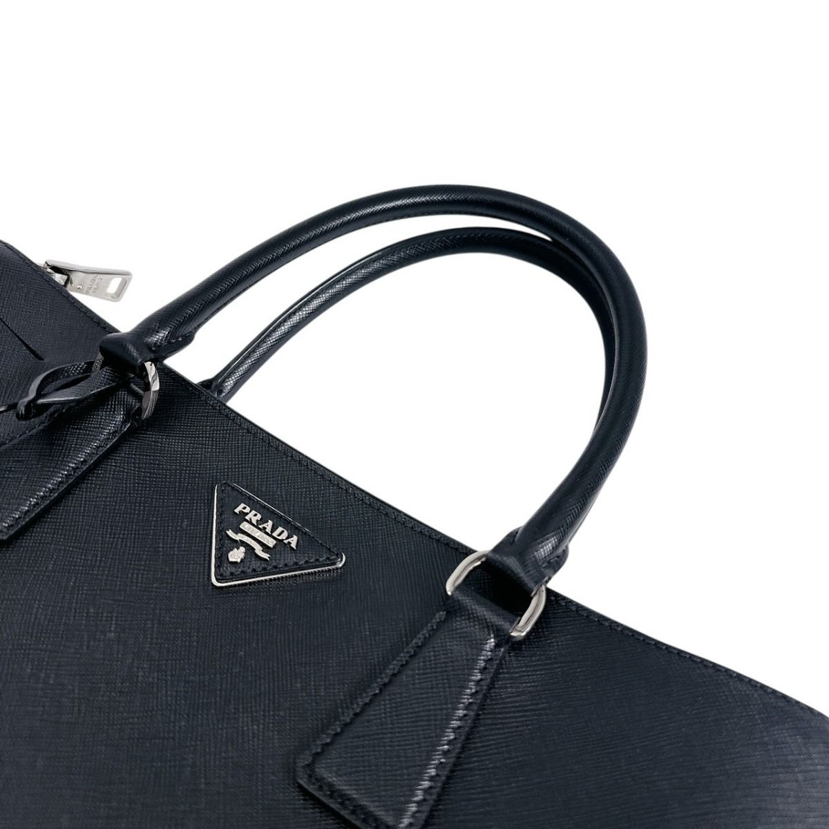 Prada 1 Ba274 2-Way Bag Saffiano Tote Black