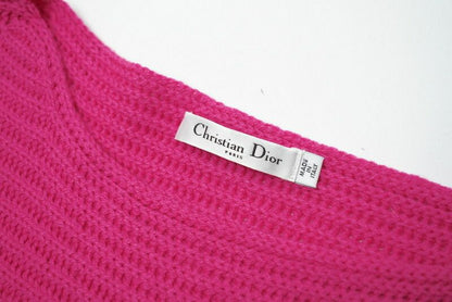 Christian DIOR Sweater Size 36 (F) 40 (I) 165 84A All Cashmere Knit Dolman