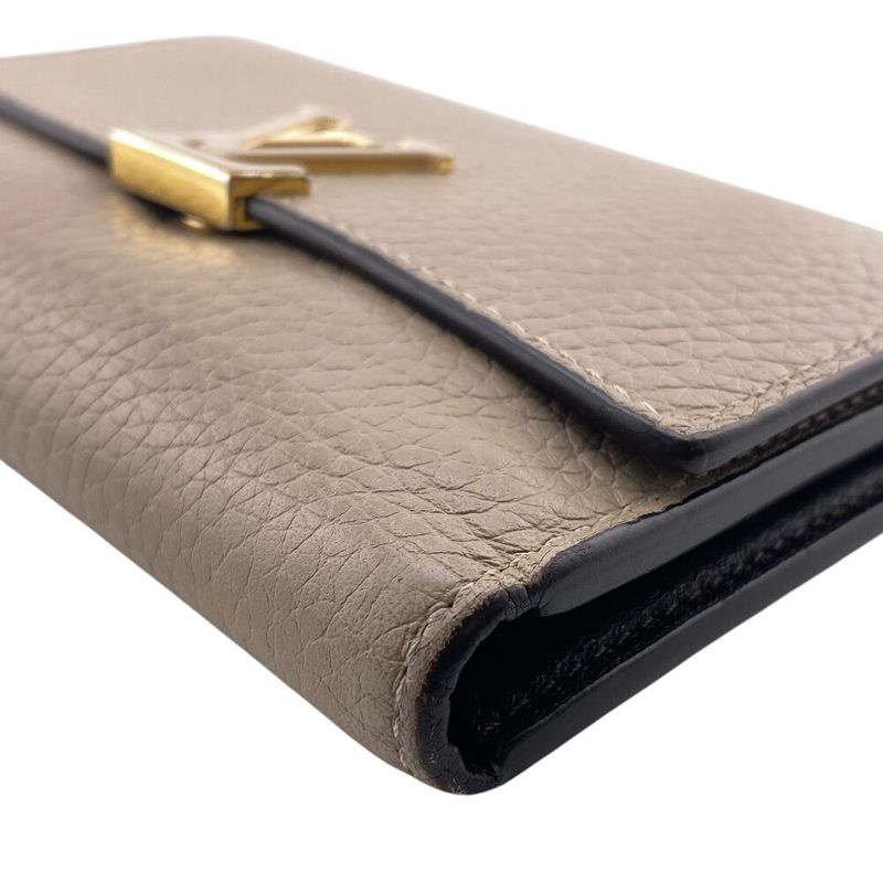 Louis Vuitton M62159 Portefeuille Capucines Compact Wallet LV Logo Trifold