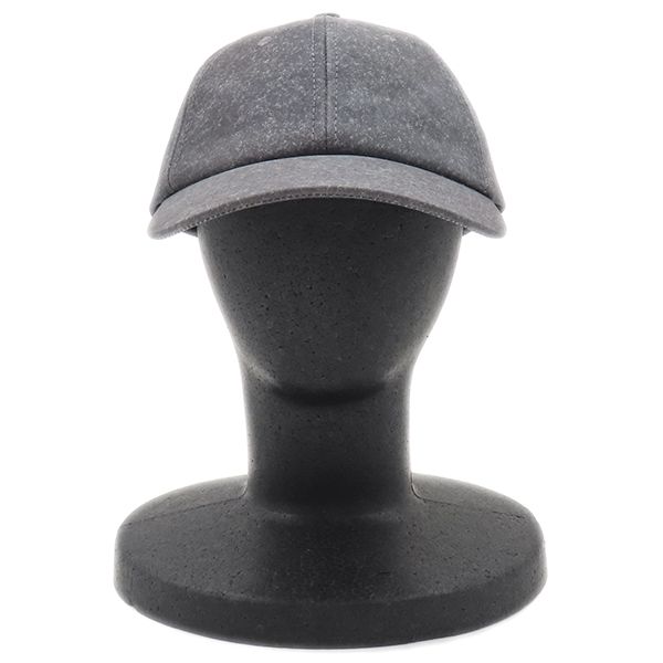 Bottega Veneta Cap Flannel Print Nubuckles Cles Leather Charcoal S Hat Dark