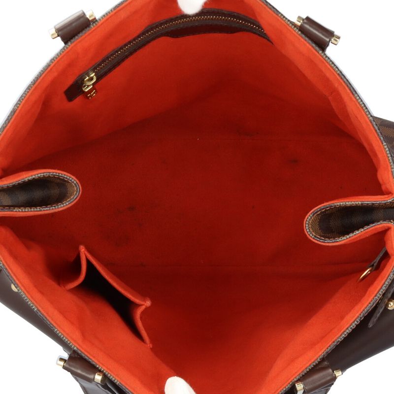 Louis Vuitton Uzes Damier Tote Bag Damier Canvas N51128 Brown Women's Louis