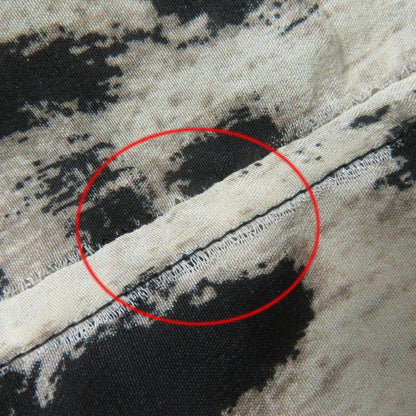 Saint Laurent Paris 465896 100% Silk Leopard Print Long-sleeved Shirt With