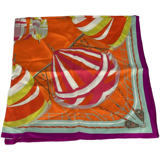 Hermes Carre 90 Spinnakers Silk Shawl