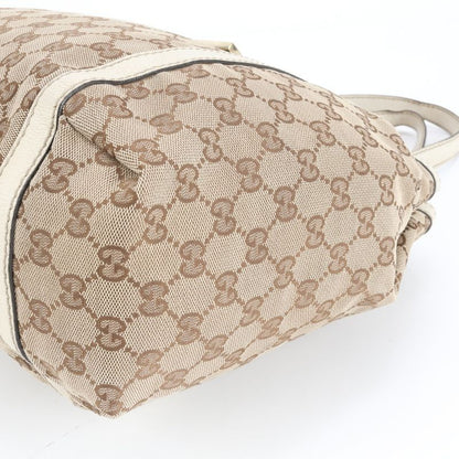 Gucci GG Canvas Sherry Line Leather Tote Bag Shoulder Hand 233607 Women EME