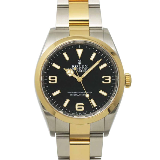 Rolex Roulette Watch 18k Yellow Gold Automatic Winding Explorer
