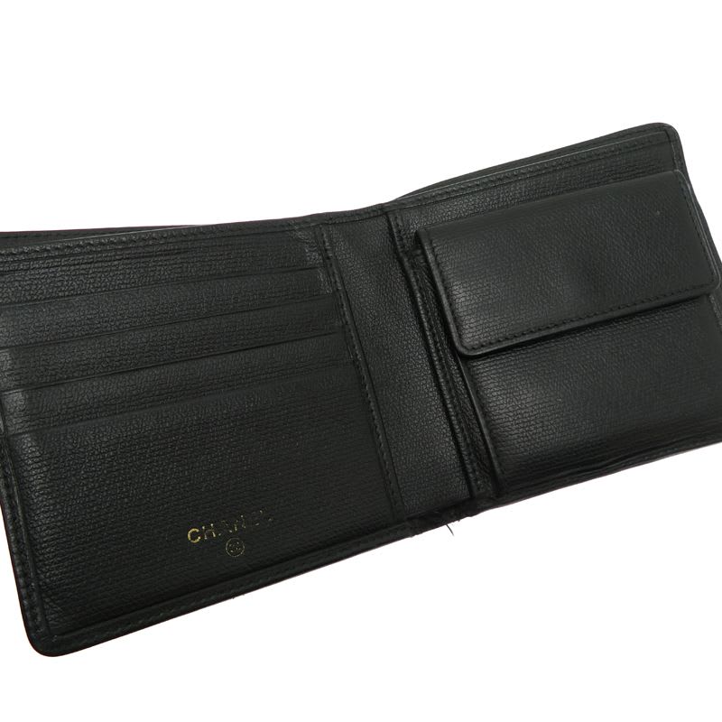 Chanel Bifold Twist Black Wallet