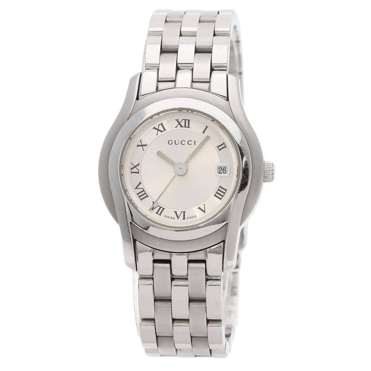 Gucci Round Face Watch SS