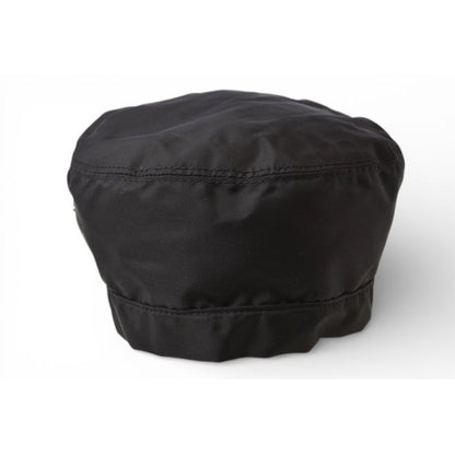 Prada Hat Beret Re-Nylon Triangle Logo Black — view 10