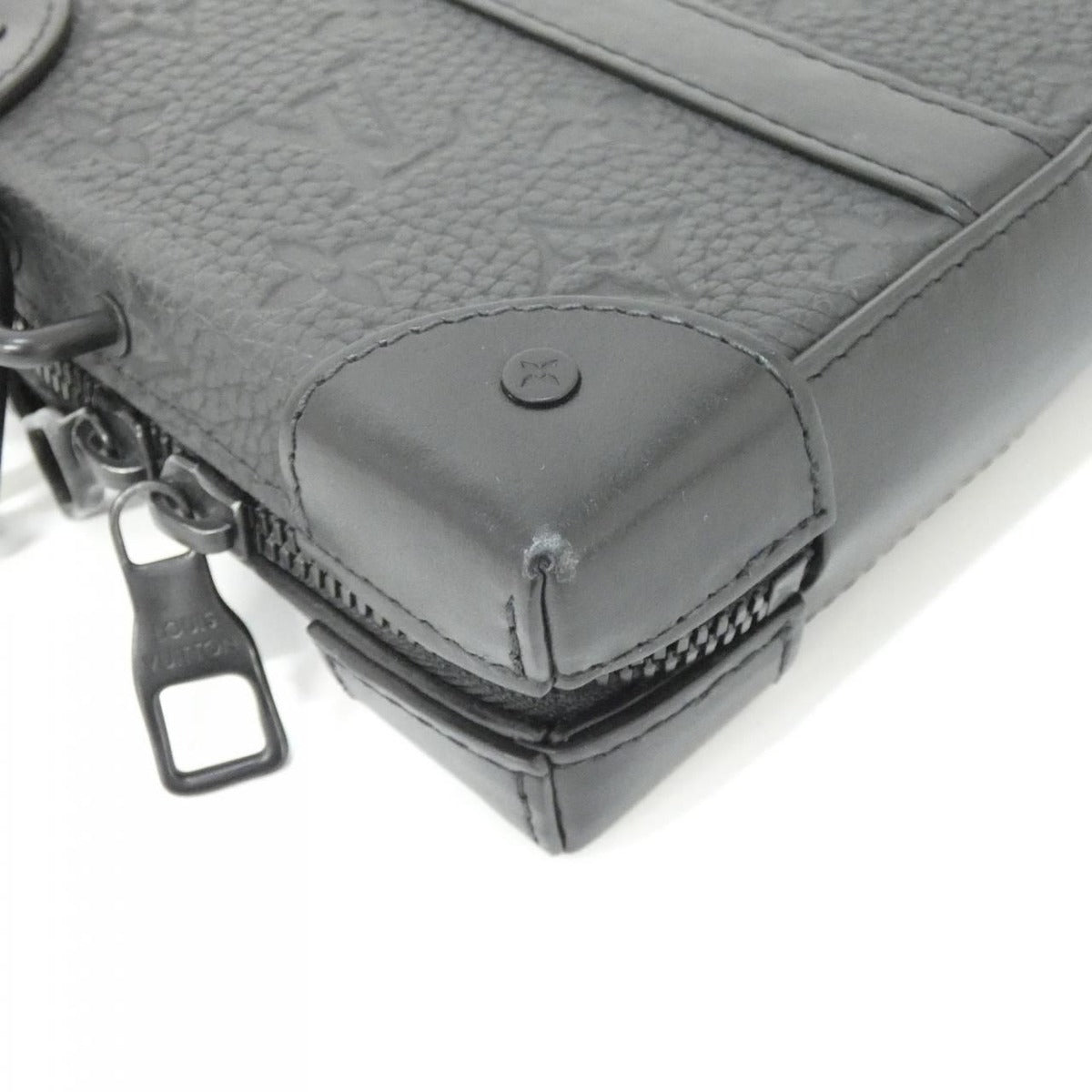 Louis Vuitton Taurillon Monogram Soft Trunk Wallet Shoulder Bag — view 3