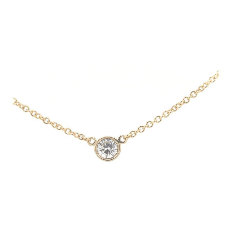 Tiffany & Co Diamond By The Yard Necklace 4.3 mm 18K Yellow Gold