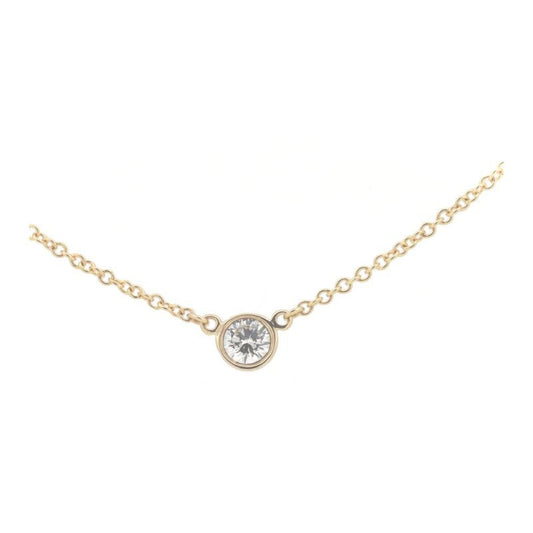Tiffany & Co Diamond By The Yard Necklace 4.3 mm 18K Yellow Gold