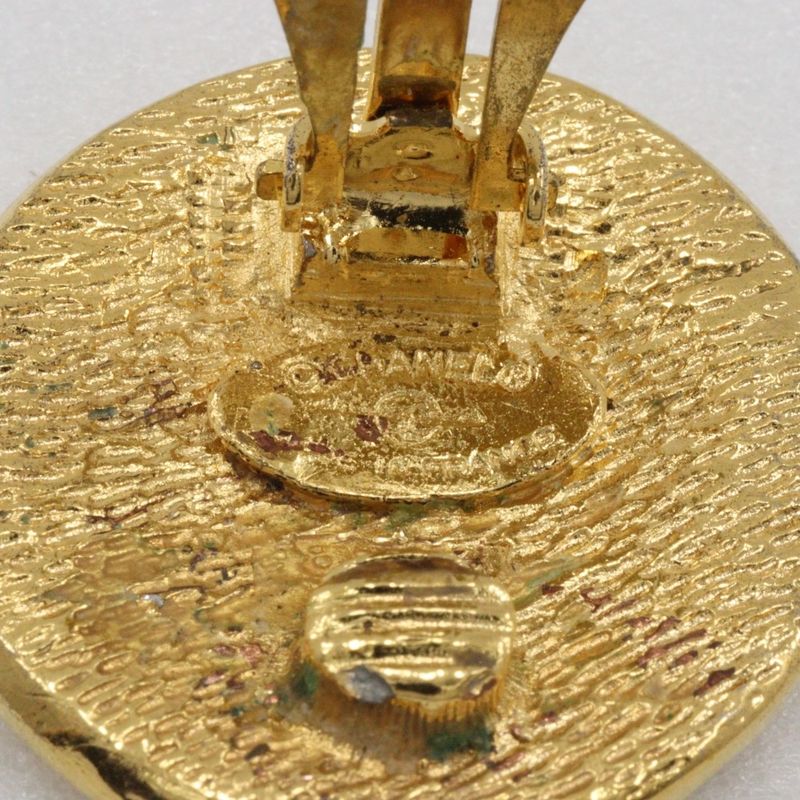 Chanel 31 RUE Cambon Vintage Gold Plated Gold Ladies 23g Earrings