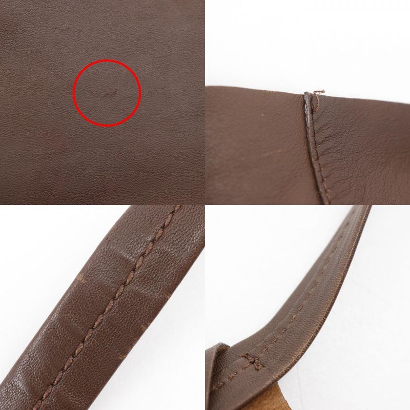 Celine Horizontal Cabas Leather Brown Unisex Tote Bag