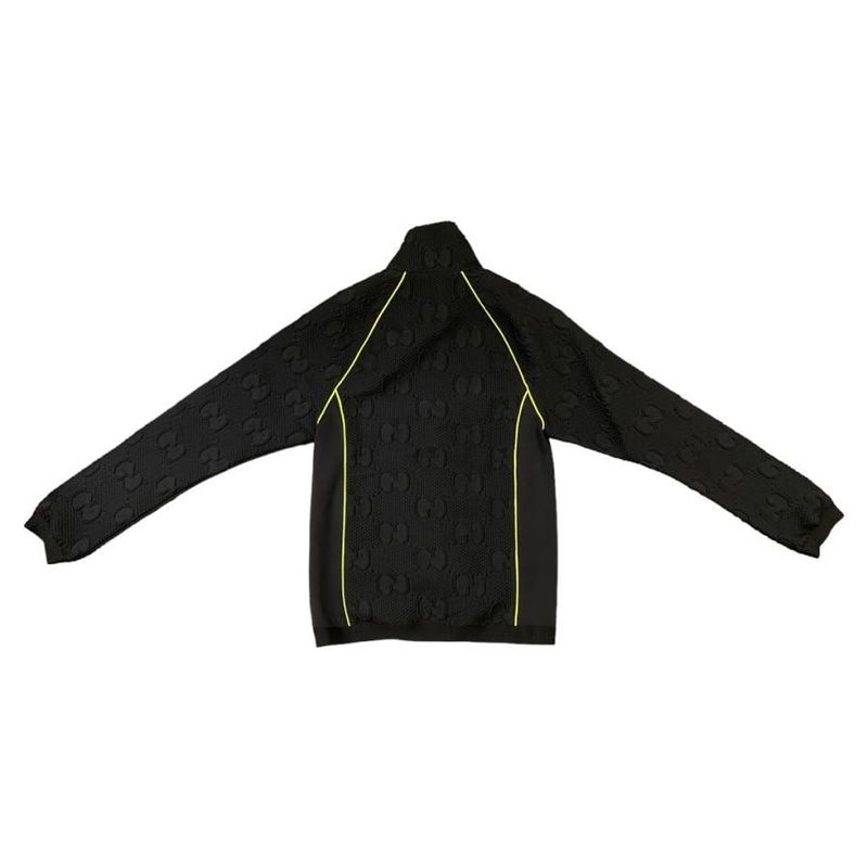 Gucci GG Stretch Jersey S Size Pants M Size 724491 Neon Blen Black Green Top