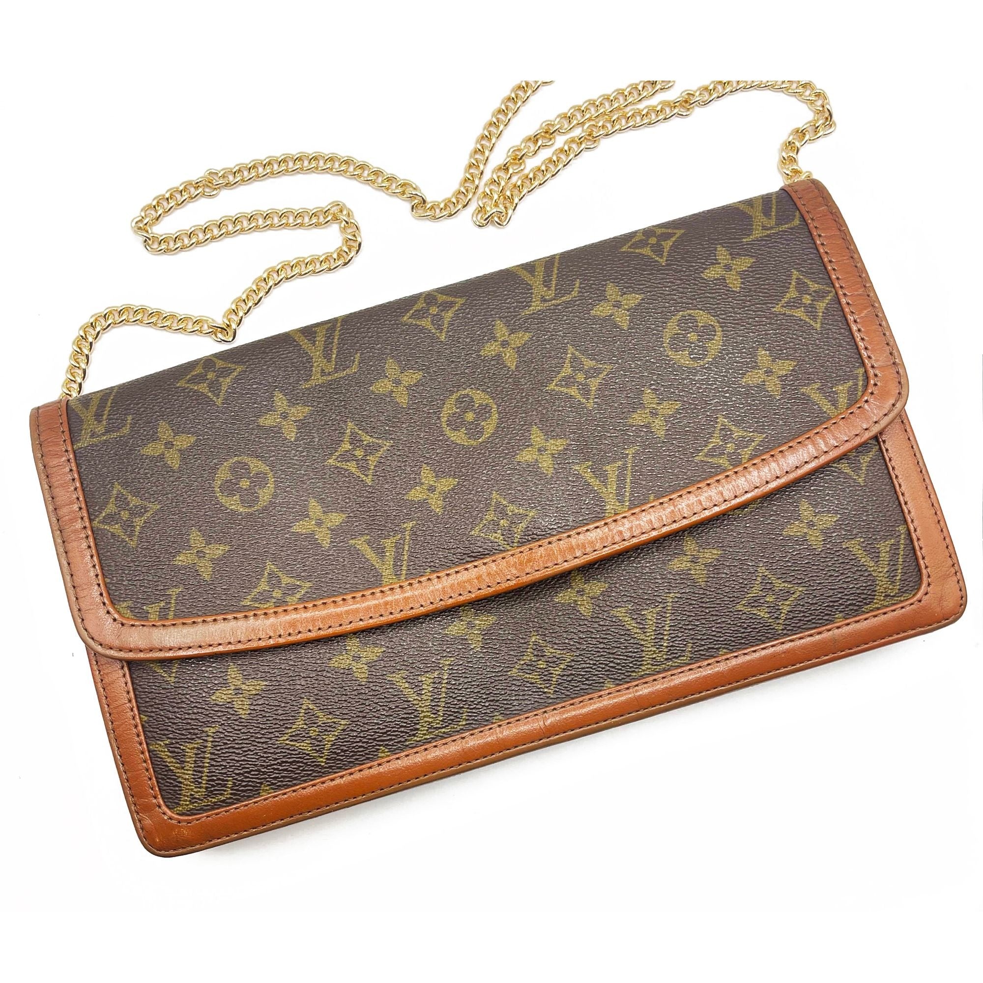 Louis Vuitton Monogram Clutch Pochette Dame GM Purse Vintage 1983