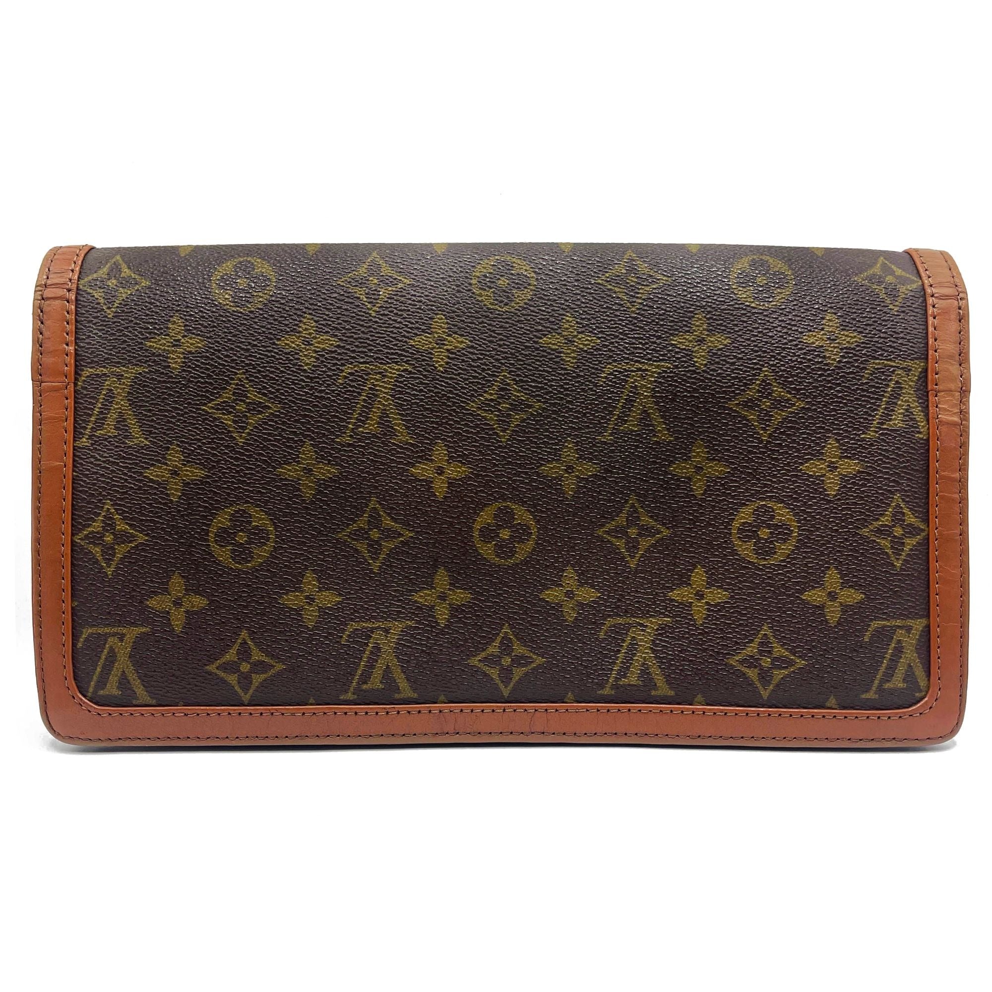 Louis Vuitton Monogram Clutch Pochette Dame GM Purse Vintage 1983