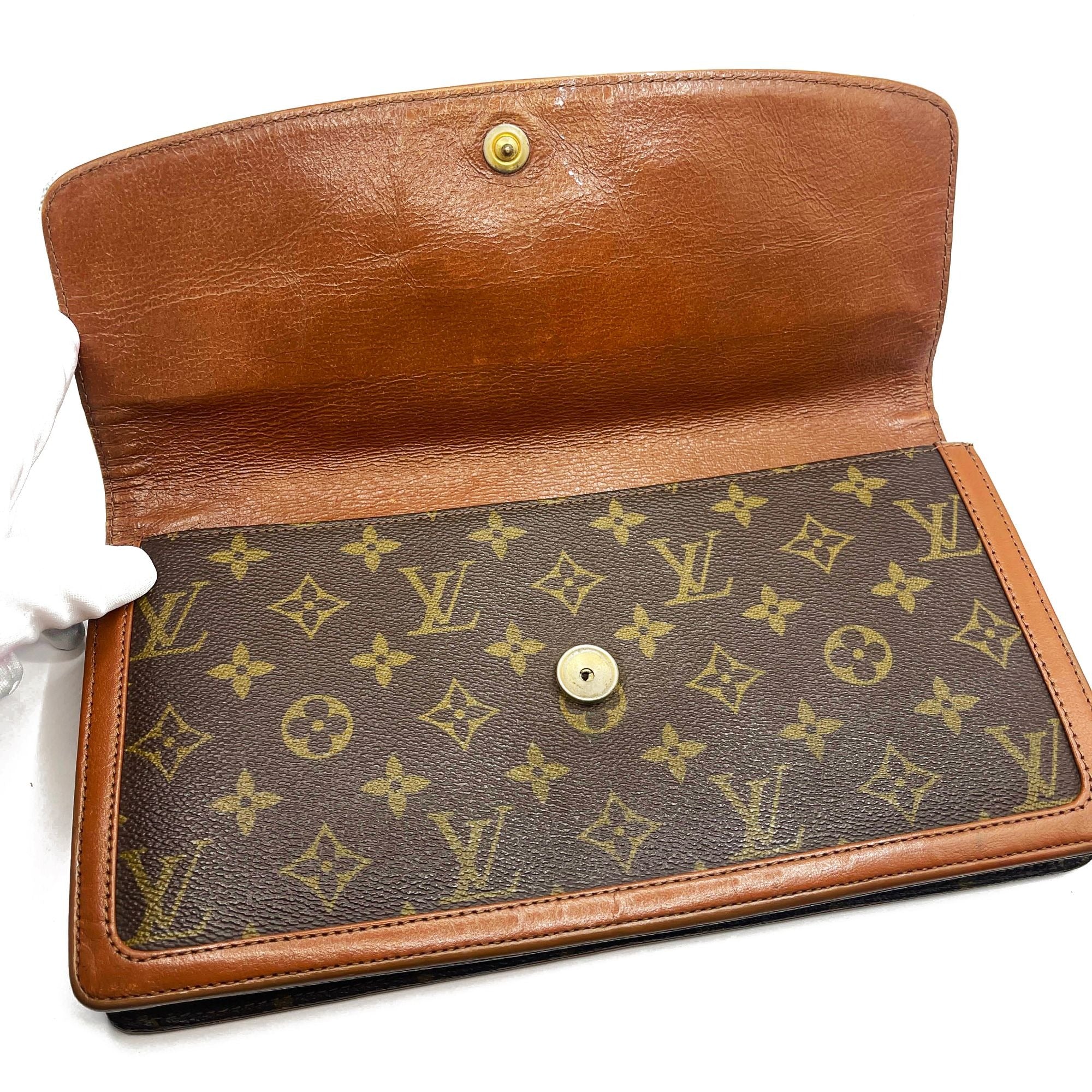 Louis Vuitton Monogram Clutch Pochette Dame GM Purse Vintage 1983