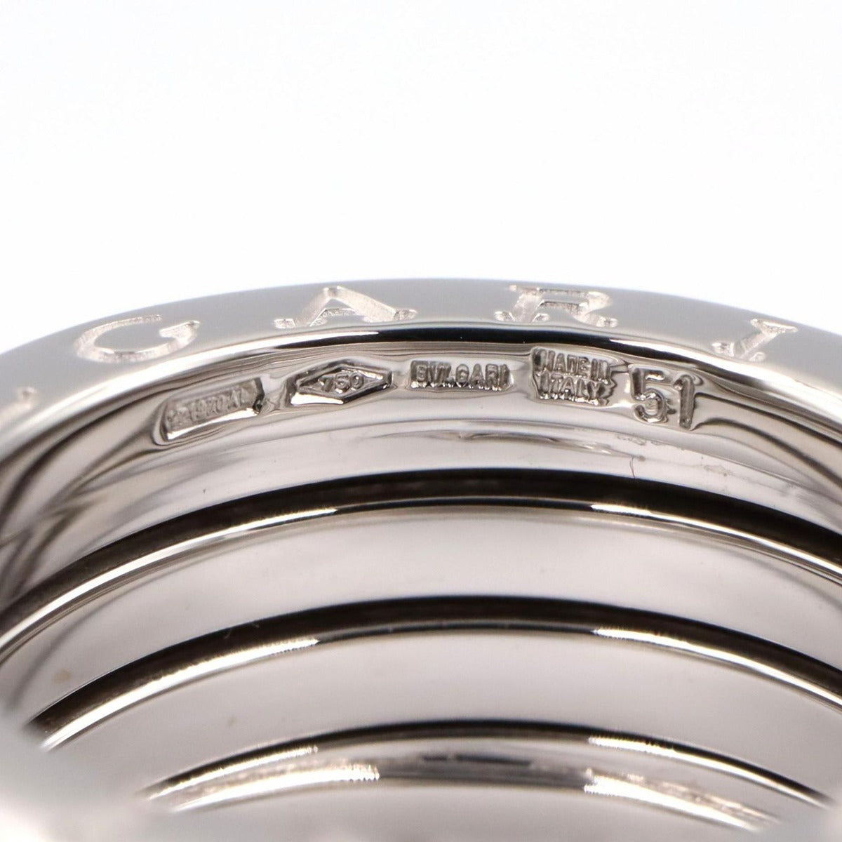 Bvlgari Ring B-zero One Band 18k White Gold — view 5
