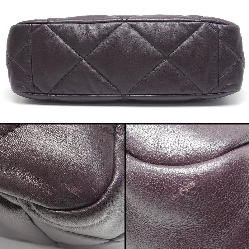 Chanel 19 Dizneuf Chain Tote Bag Dark Brown Matelasse