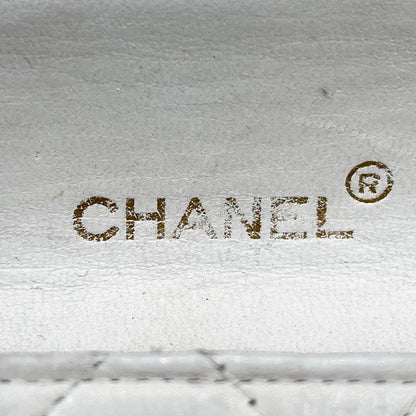CHANEL 24K Vintage Flap Bag Lambskin Leather Quilted Chain Purse
