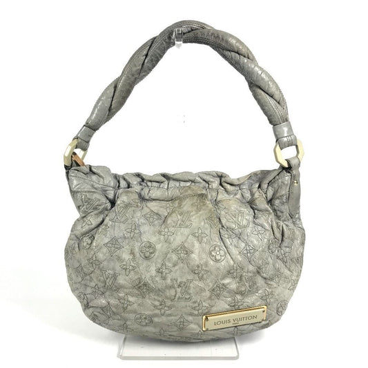 Louis Vuitton Shoulder Bag Nimbus PM Leather Ecru Gray